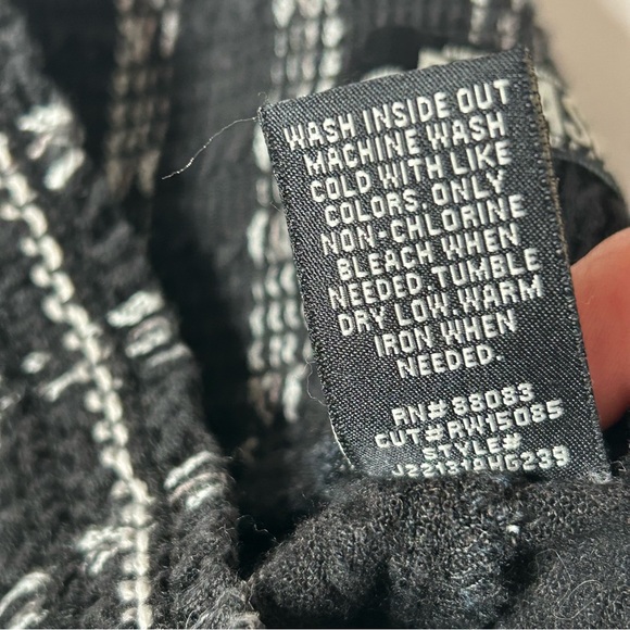 Rewash Linen Blend Striped Wide Leg Pants w a Smocked Waistband Boho High Waist - Picture 14 of 16